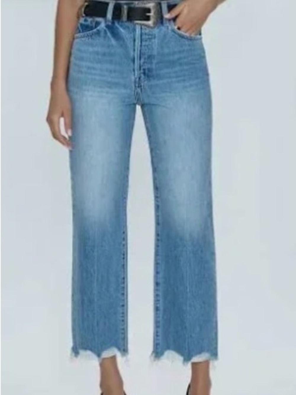 Pistola Cassie Super High Rise Straight - Era Vintage size 31 Button Fly